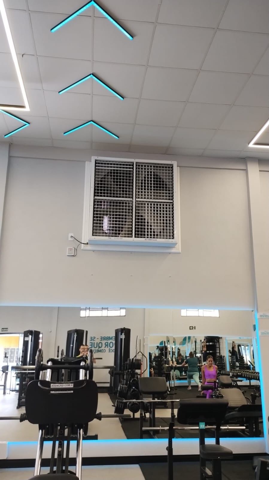 Climatizador Arfrio instalado em operação