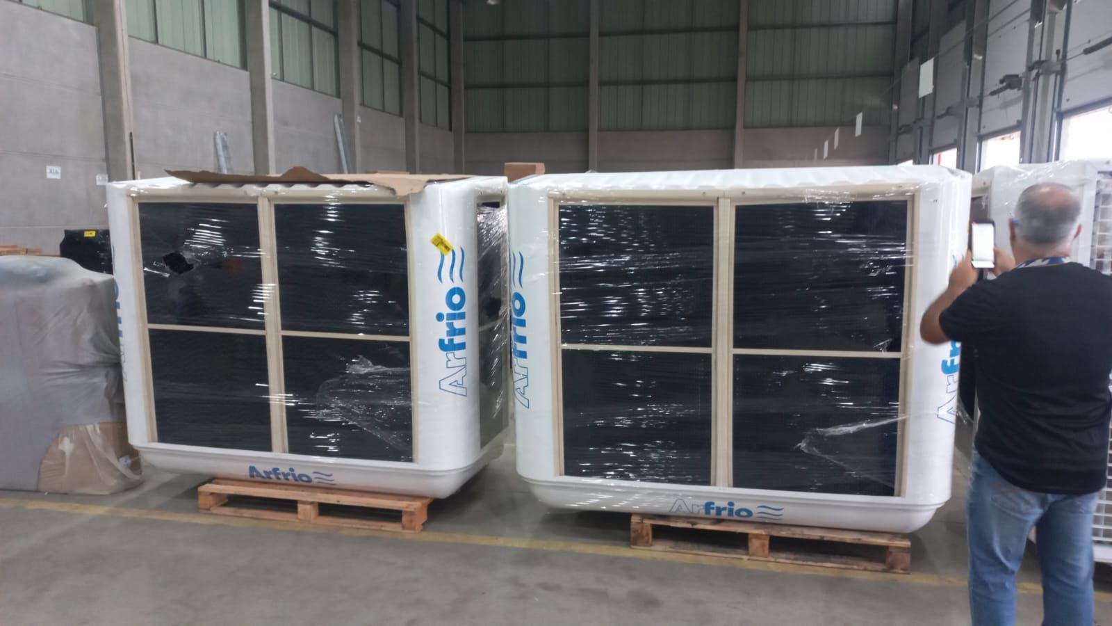 Climatizador Arfrio instalado em operação