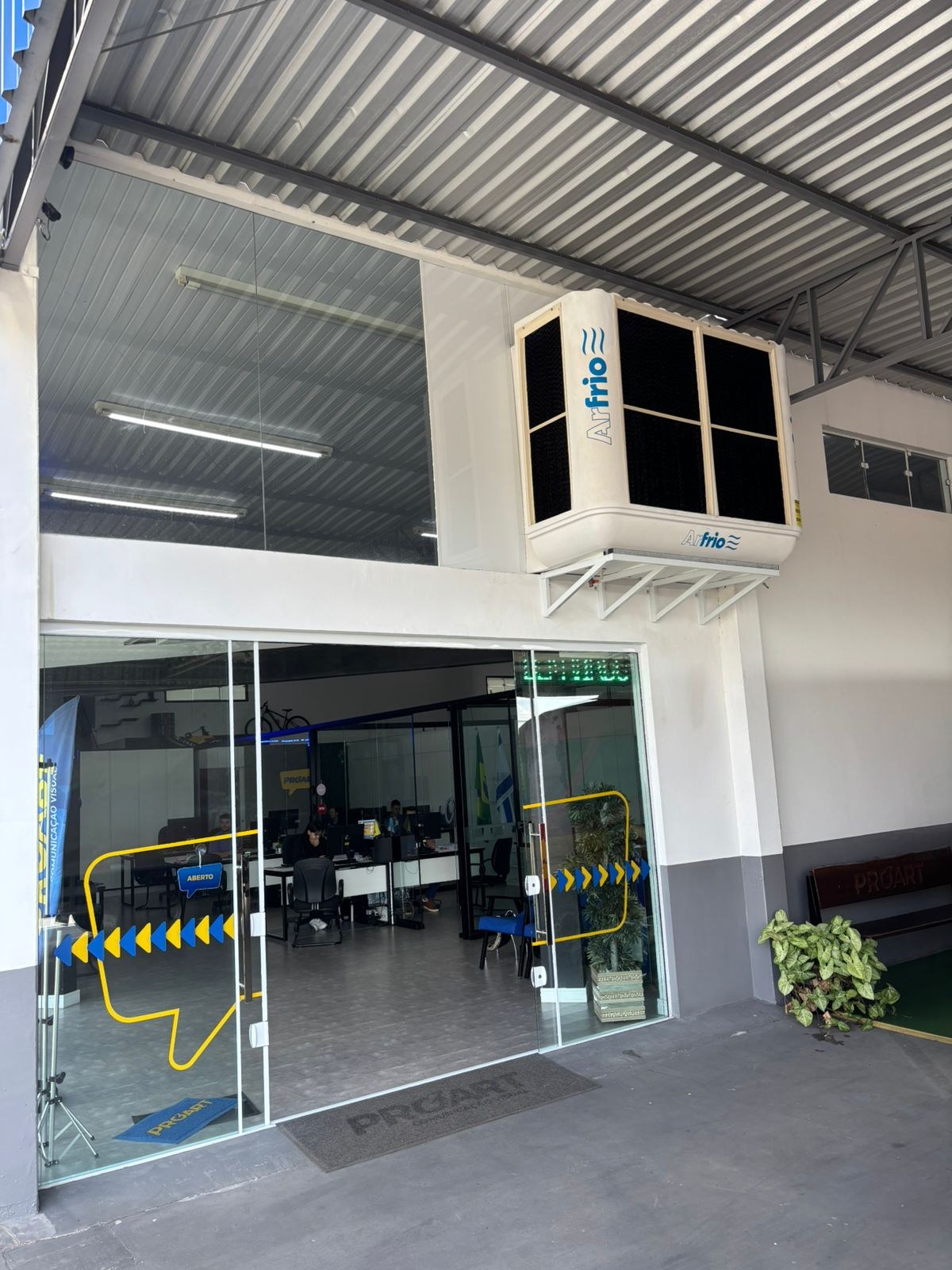 Climatizador Arfrio instalado em operação